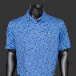 Scotty Cameron Peace Painter Polo - Peter Millar Carolina Catch - Sea Breeze